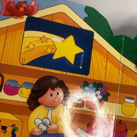 fisher price my little people farm a lift the flap play book cardboard as is - Picture 4 of 11